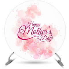 Aperturee Simple Folral Circle Happy Mothers Day Backdrop