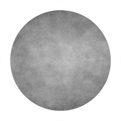 Aperturee - Simple Grey Circle Happy Birthday Backdrop For Party