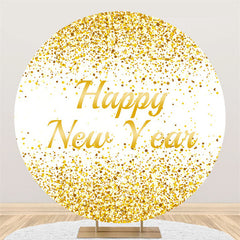 Aperturee - Simple Lovely Happy New Year Circle Holiday Backdrop