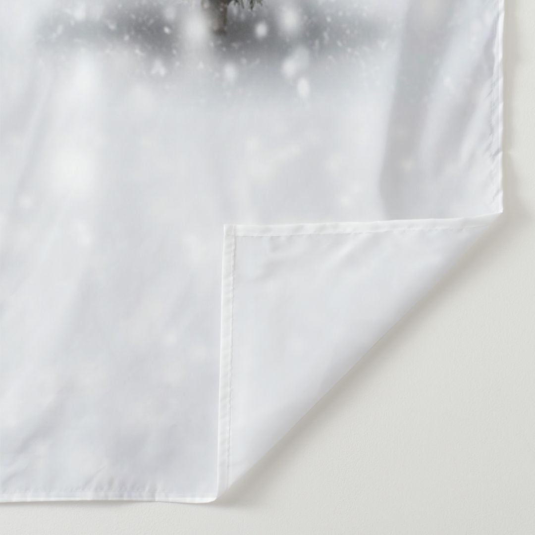 Aperturee - Snowy Forest Winter Scene Backdrop For Photograph