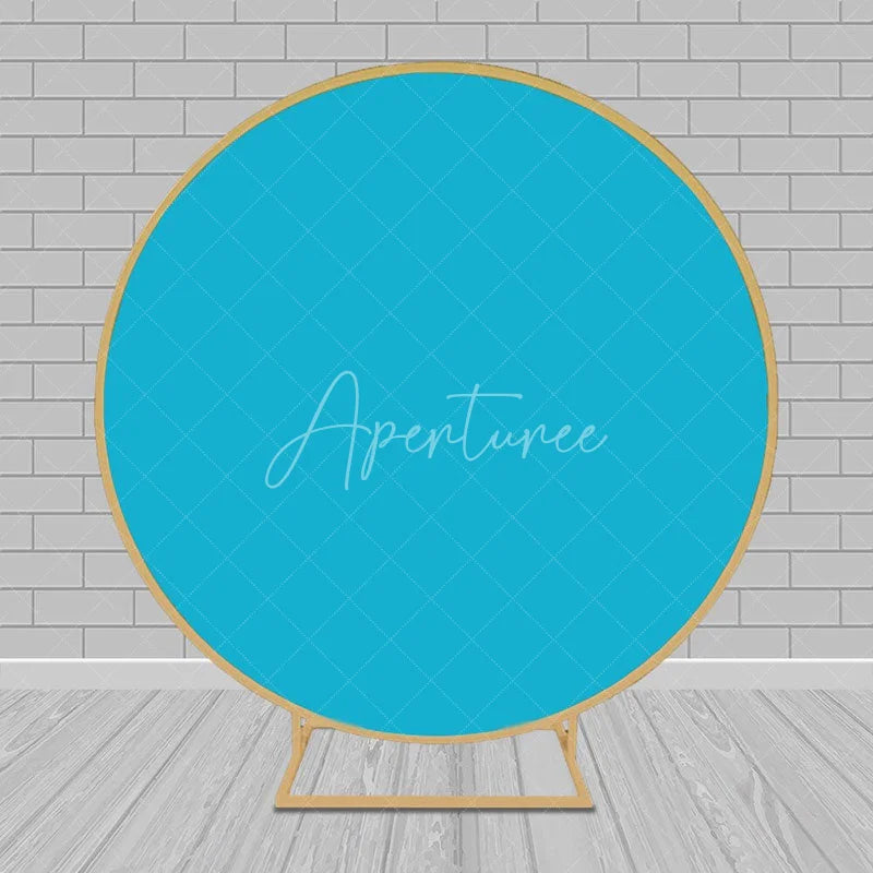 Aperturee - Solid Color Round Backdrop Circle Covers for Party