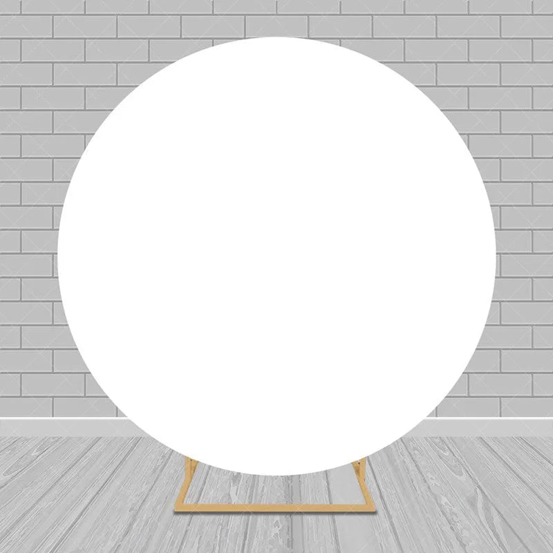 Aperturee - Solid Color Round Backdrop Circle Covers for Party