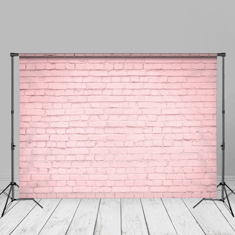 Aperturee - Solid Light Pink Brick Backdrop For Portrait Photo