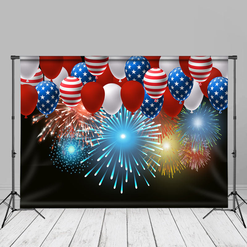 Aperturee - Spark Balloon Independence Day Backdrop For Party