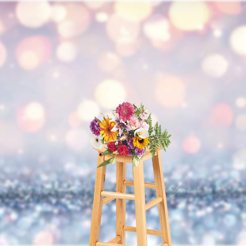 Aperturee - Sparkle Gold Spot Bokeh Photography Wedding Backdrop