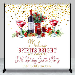 Aperturee - Xmas Spirits Bright Cocktail Custom Dance Backdrop