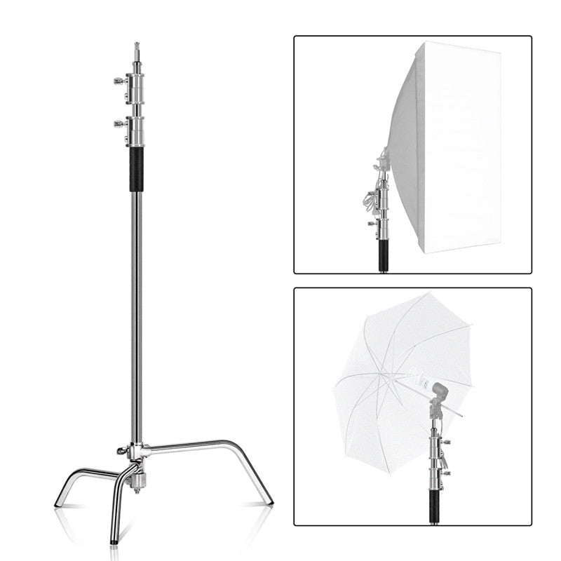 Aperturee - Stainless Steel Foldable Tripod Light Stand For Photo