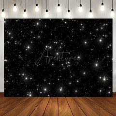 Aperturee - Starry Night Black Night Sky Sparkle Stars Backdrop