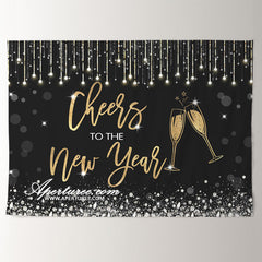 Aperturee - Sweet Cheers To The New Year Together Backdrop
