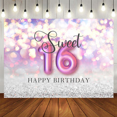 Aperturee - Sweet Lovely Bokeh Happy 16Th Birthday Backdrop