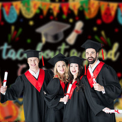 Aperturee - Taco Bout A Grad Music Flags Photo Booth Background