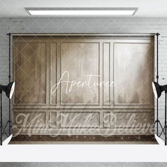 Aperturee - Painted Trim Moulding Cream Retro Wall Backdrop