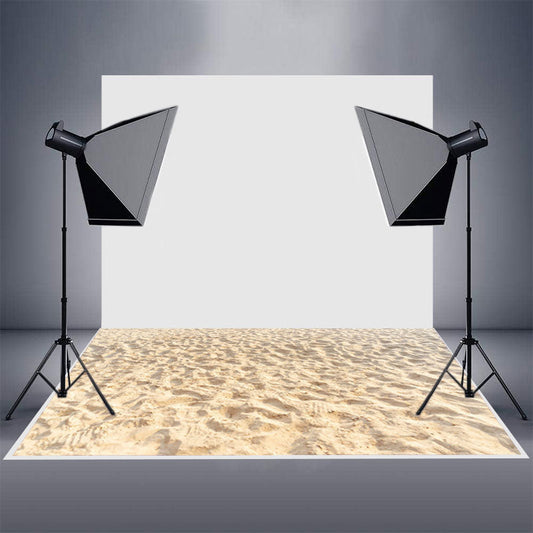 Aperturee - Sand Pattern Tropical Beach Texture Rubber Floor Mat