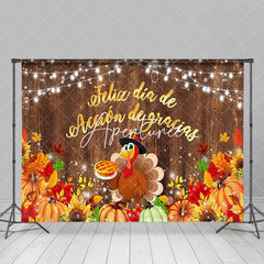 Aperturee - Turkey Feliz Dia De Accion De Gracias Wood Backdrop