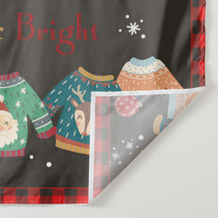 Aperturee - Ugly And Bright Sweater Merry Christmas Backdrop