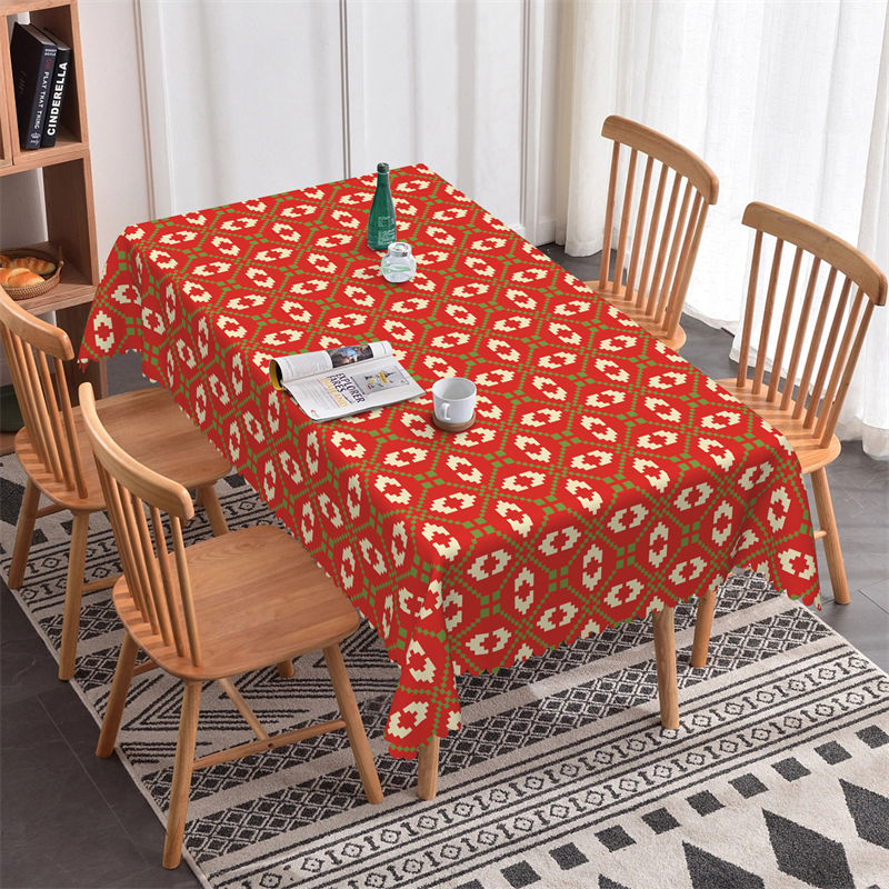 Aperturee - Ugly Sweather Christmas Rectangle Tablecloth