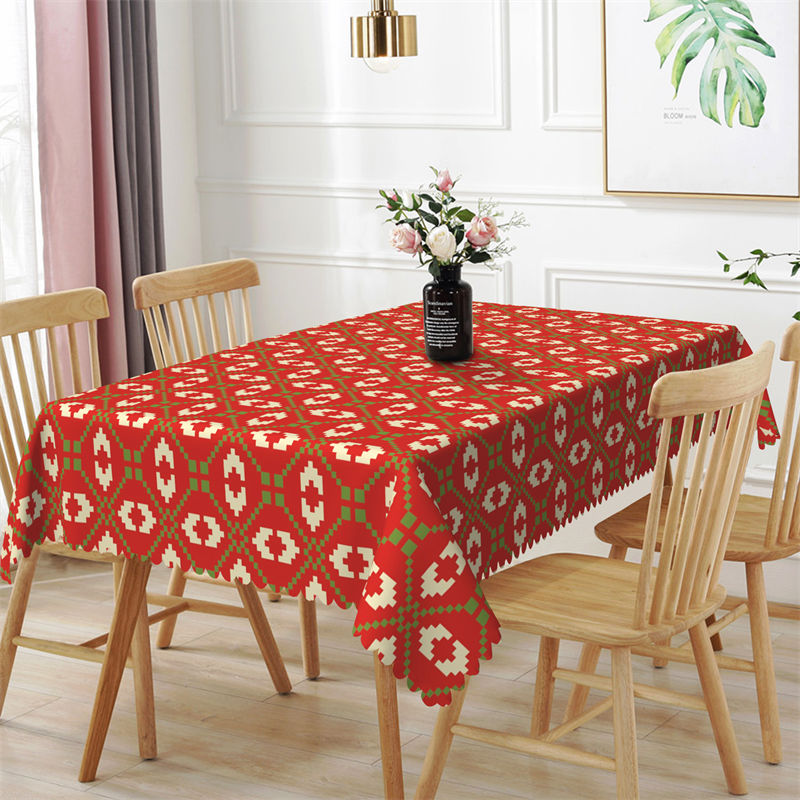 Aperturee - Ugly Sweather Christmas Rectangle Tablecloth