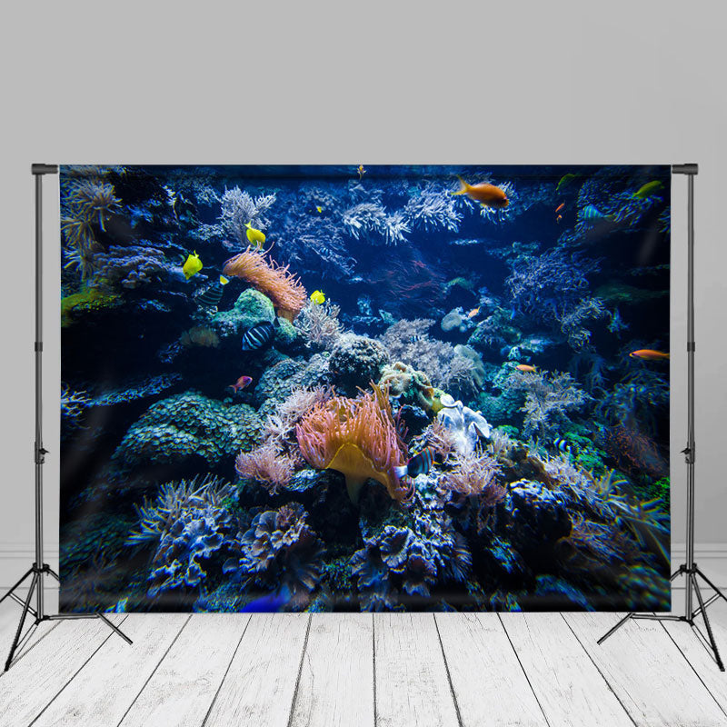 Aperturee - Underwater World Sea Fish Anemone Summer Backdrop