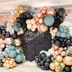 Aperturee Black Shimmer Wall Panels | Wedding Event Party Decorations