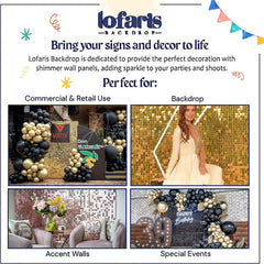 Aperturee Light Gold Shimmer Wall Backdrops | Event Party Decorations