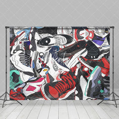 Aperturee - Various Sports Basketball Shoes Backdrop For Party