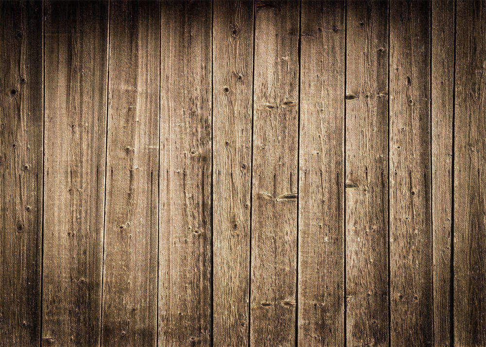 Aperturee - Vignetting Burlywood Wood Photo Rubber Floor Mat