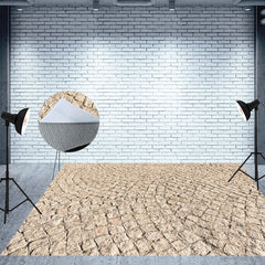 Aperturee - Vintage Street Stone Floor Photography Mat