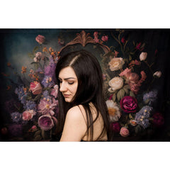 Aperturee - Vintage Wall Elegant Floral Photoshoot Backdrop