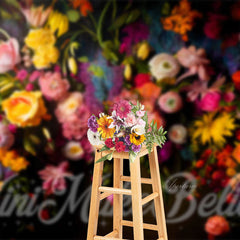 Aperturee - Vivid Colorful Various Flowers Photoshoot Backdrop