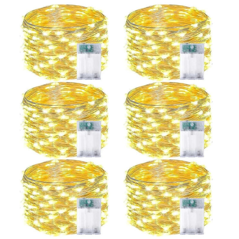 Aperturee - Warm White LED Fairy Lights Christmas Decorations