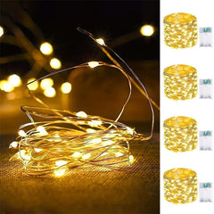 Aperturee - Warm White LED Fairy Lights Christmas Decorations