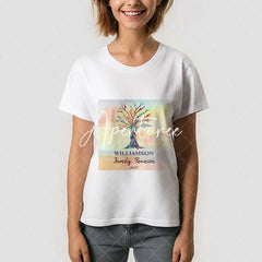 Aperturee - Watercolor Family Reunion Family Tree Custom TShirt