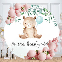 Aperturee - We Can Bearly Wait Bear Baby Shower Backdrop