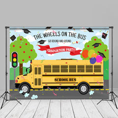 Aperturee - Wheels On The Bus Grad Backdrop For Photoshoot