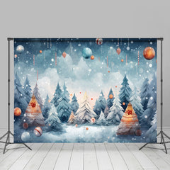 Aperturee - White Cedar Painting Bokeh Ball Christmas Backdrop