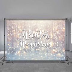 Aperturee - Winter Onederland Snow Light 1st Birthday Backdrop