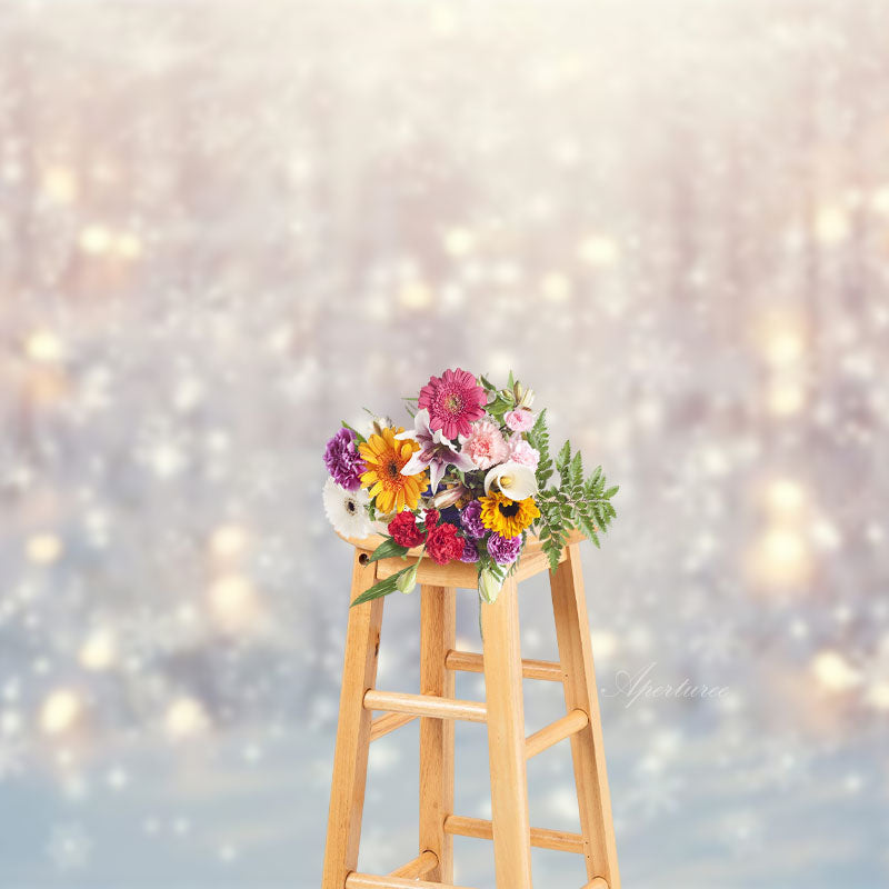 Aperturee - Winter Snowflake Bokeh Photoshoot Christmas Backdrop