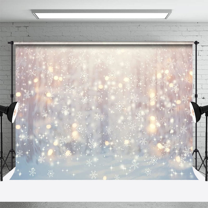 Aperturee - Winter Snowflake Bokeh Photoshoot Christmas Backdrop