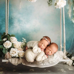 Aperturee - Yellow And White Floral Abtract Wall Backdrop For Photo