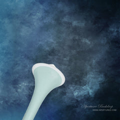 Aperturee - Abstract Frosty Blue Photography Studio Backdrop