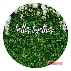 Aperturee - Better Together Grass Floral Wedding Backdrop