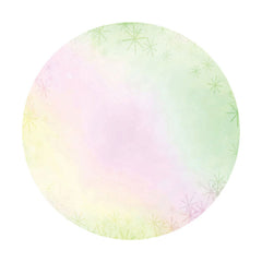 Aperturee - Circle Simple Bright Green Pink Birthday Backdrop