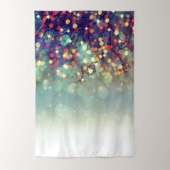 Aperturee - Colorful Sparkle Bokeh Tree Winter Photo Backdrop