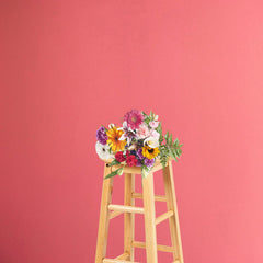 Aperturee - Coral Solid Color Photo Studio Backdrop For Portrait