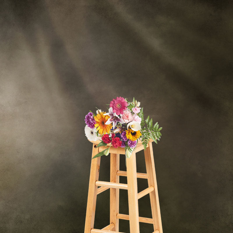 Aperturee - Drak Brown Light Vintage Textured Photo Backdrop