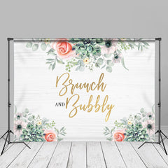 Aperturee - Floral Plant Brunch Bubbly Spring Photography Backdrop