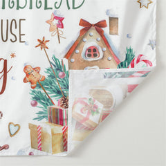 Aperturee - Gingerbread Deco Party Gifts Photo Xmas Backdrop