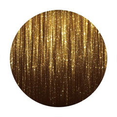 Aperturee - Gold Bokeh Glitter Round Birthday Party Backdrop