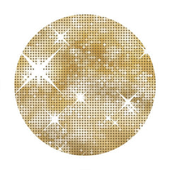 Aperturee - Gold Sliver Bokeh Round Happy Birthday Party Backdrop