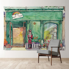 Aperturee - Greeny Nutcracker Theme Merry Christmas Backdrop